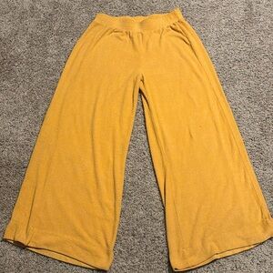 Out from under terry wide leg pants large